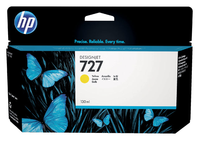 HP - Inkcartridge B3P21A 130 ml 727 Jaune