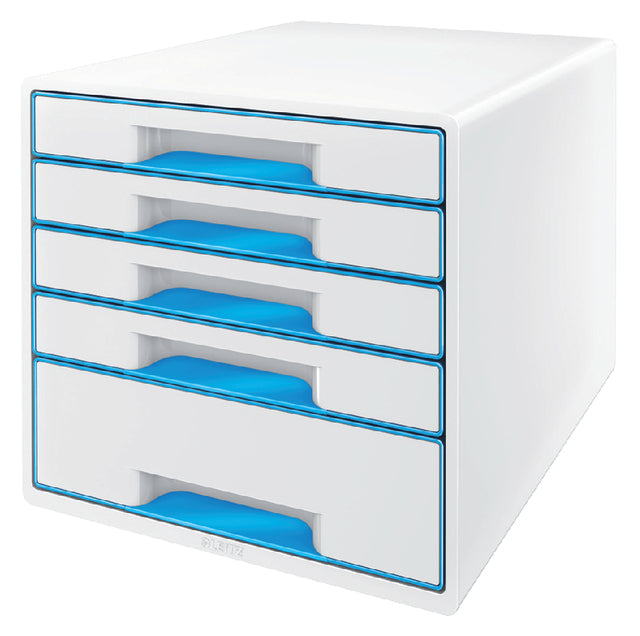 Leitz - Ladenbox leitz wow 5 laden wit/blauw