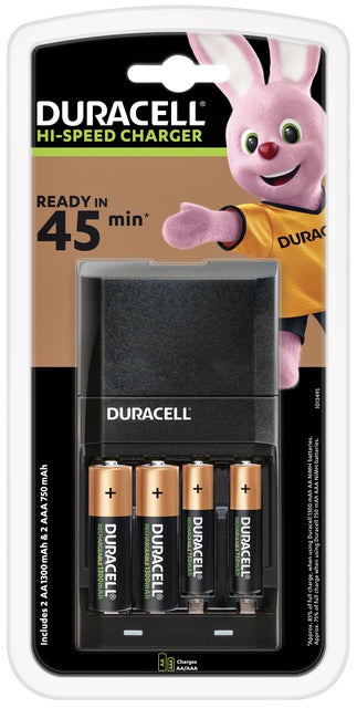 Duracell - Chargeur de batterie CEF27 + 2XAA + 2XAAAA