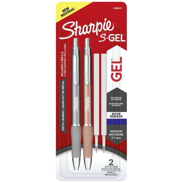 Gelship Sharpie S-Gel Metal 0,7 mm Blisterblau + 2 Füllungen