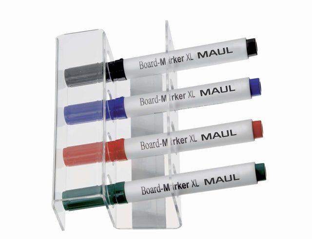 Maul - support de tableau blanc magnétique acrylique pour 4 marqueurs