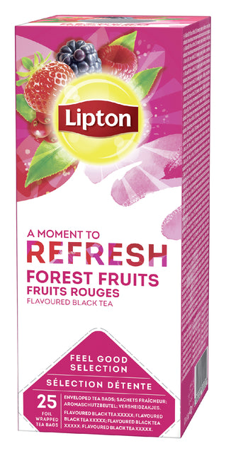 Lipton - Thee lipton refresh forest fruits 25x1.5gr | 6 stuks