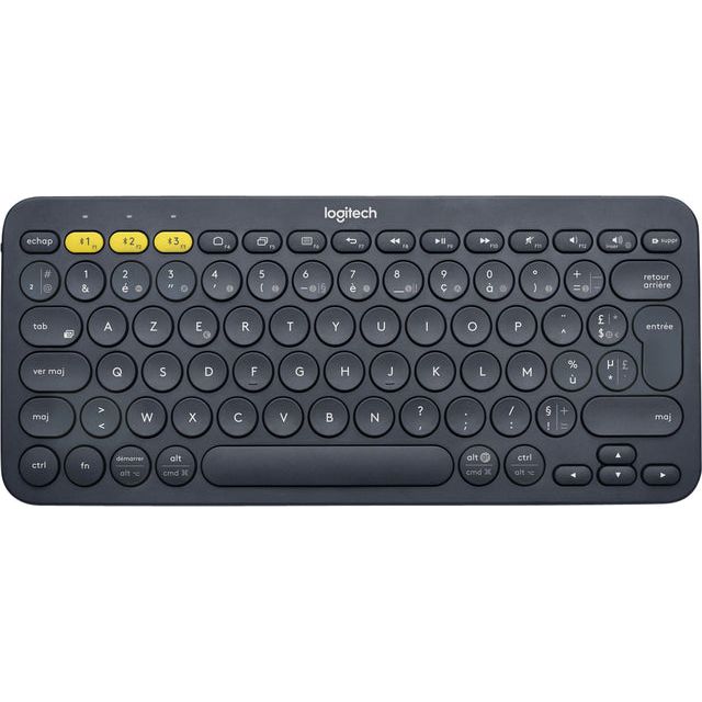 Logitech - K380 toetsenbord bluetooth azerty grijs