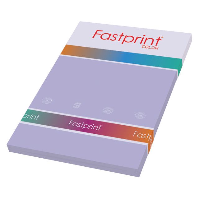 Fastprint - Copier Paper Fastprint -100 A4 120gr Lila | Pak une feuille de 100 | 10 morceaux