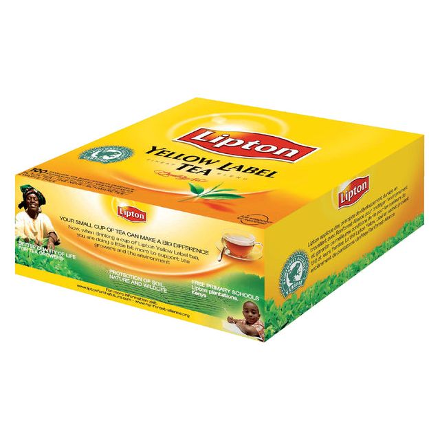 Lipton - Thee lipton yellow label met envelop 100x1.5gr