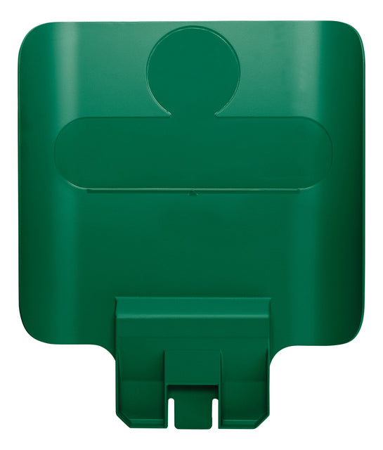 Rubbermaid - Panneau Slim Jim Recyclestation Green