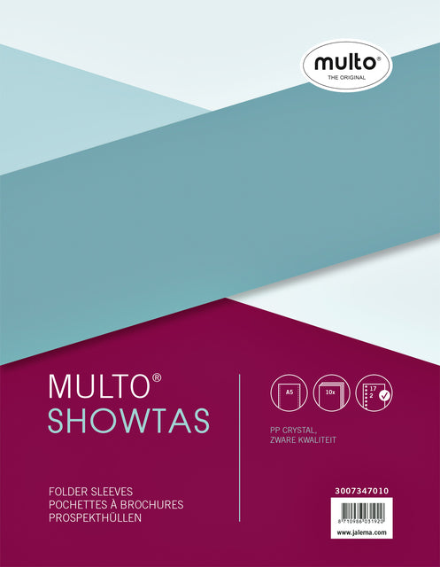 Mulo - Showtas A5 17 -gats pp 0,14 mm lisse | 10 pièces