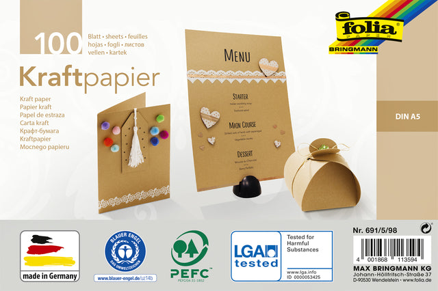 Folia Paper - Kraft Paper Folia Din A5 120gr