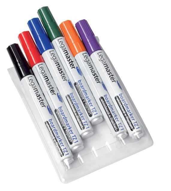 Legamaster - Felt -Tip Pen TZ1 BLANC TBORD AUTOUR Assorti 1.5-3 mm 6e