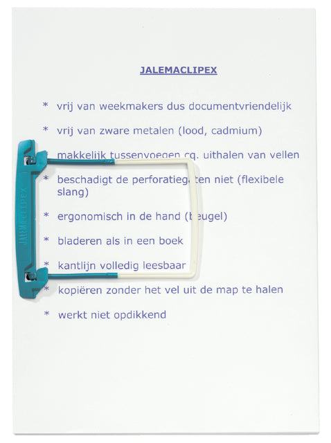 Quantore - Bundelmechaniek djois jalemaclipex petrol 100st | 10 stuks