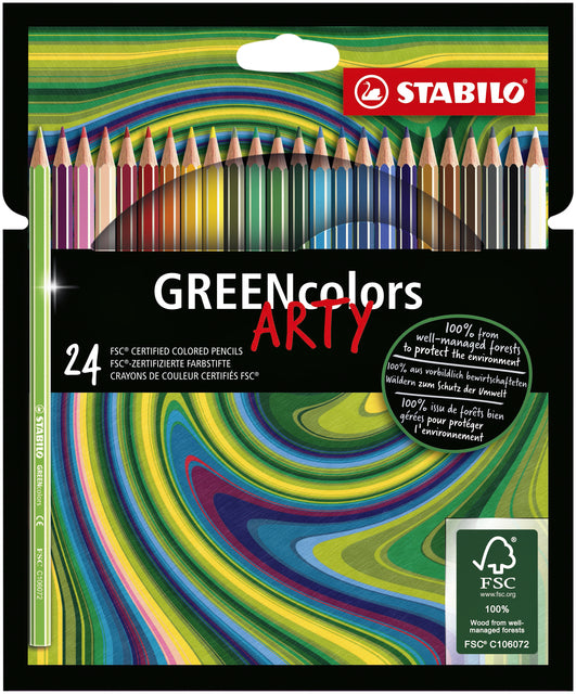 STABILO - Kleurpotlood 6019 greencolors arty 24st