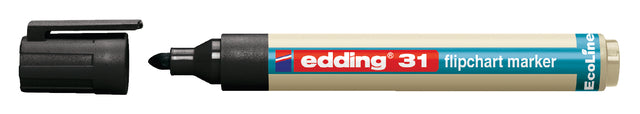 Edding - Viltstift edding 31 eco flipover rond 1.5-3mm zw