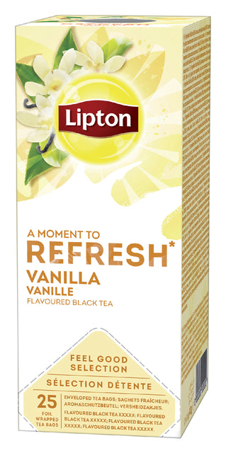 Lipton - Tee -Auffrischung Vanille 25 Stücke | 6 Stücke