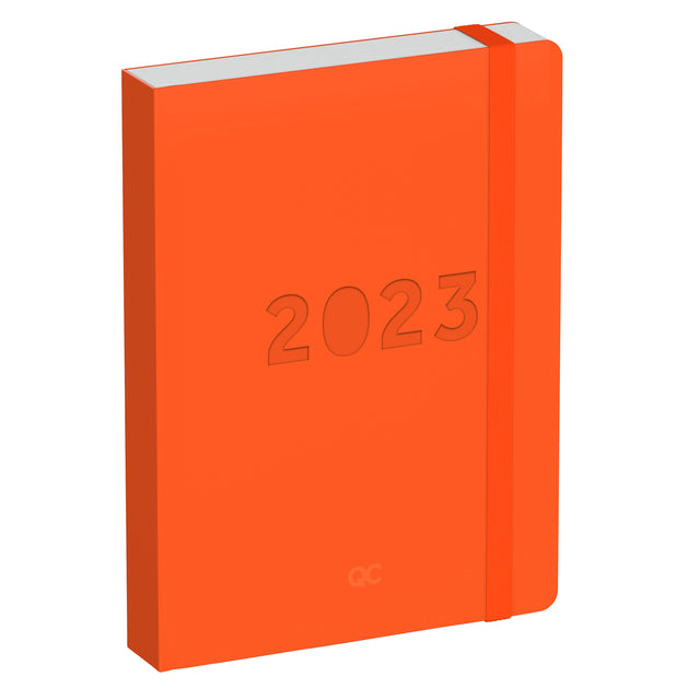 Agenda 2023 110x150 QC Farbe 1 Tag/1fache Dahlia Orange