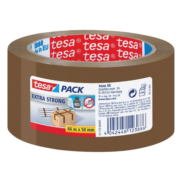 Tesa - Verpackung 50mmx66m braun extra starke PVC | 6 Stücke