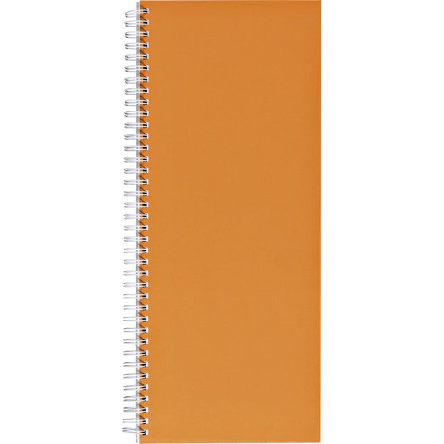 Quantore - Notitieboek 135x330mm lijn 160blz 70gr spiraal or