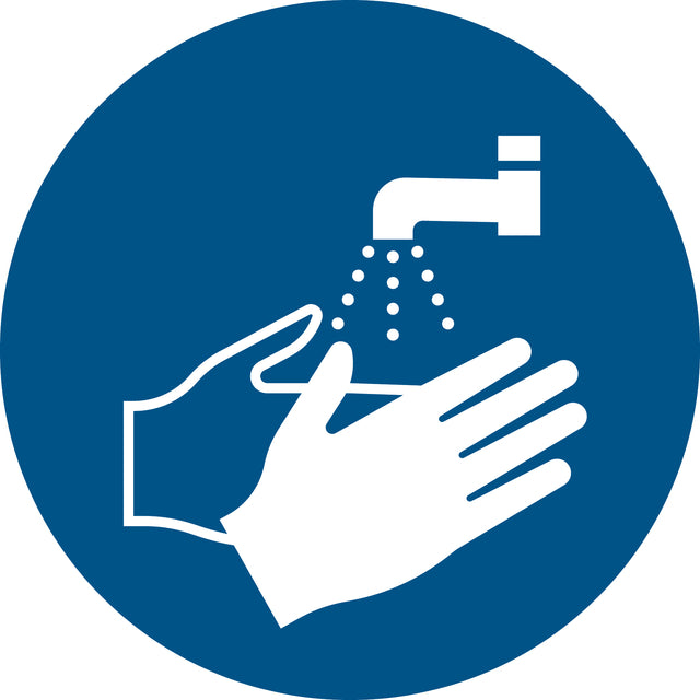 Djois - Pictogram djois handen wassen verplicht d200mm bl