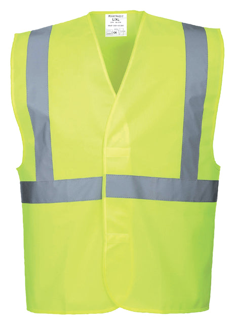 Portwest - Veiligheidsvest portwest c472 fluor geel l/xl