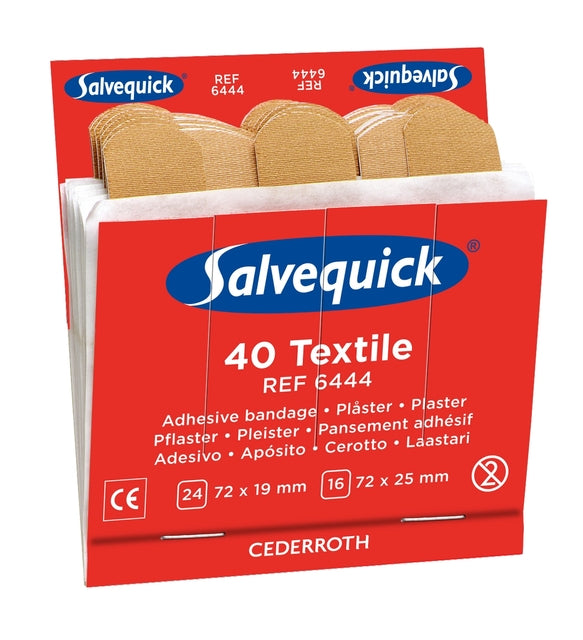 Salvequick - Nachfüllung für Gipsmaschine, elastische Pflaster, Packung mit 6 Nachfüllungen