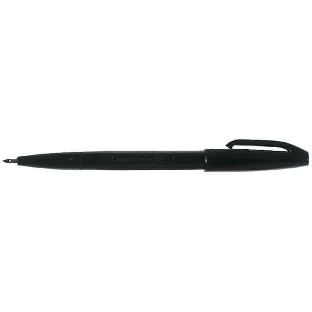 Pentel - Fineliner  signpen s520 m zwart | 12 stuks