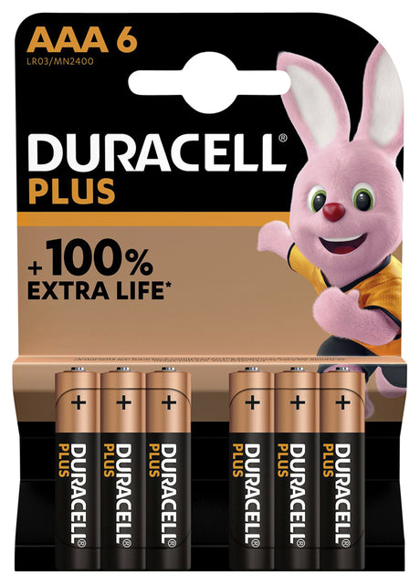 Duracell - Batterij duracell plus aaa 6st | 10 stuks