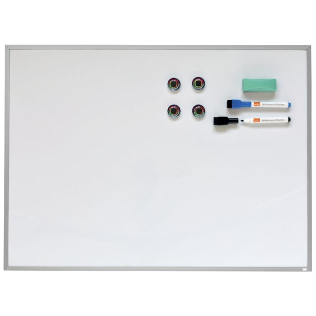 Nobo - tableau blanc magnétique avec cadre en aluminium ft 58,5 x 43 cm