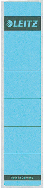 Étiquette arrière leitz étroite / court 39x192mm auto-adhésif bleu