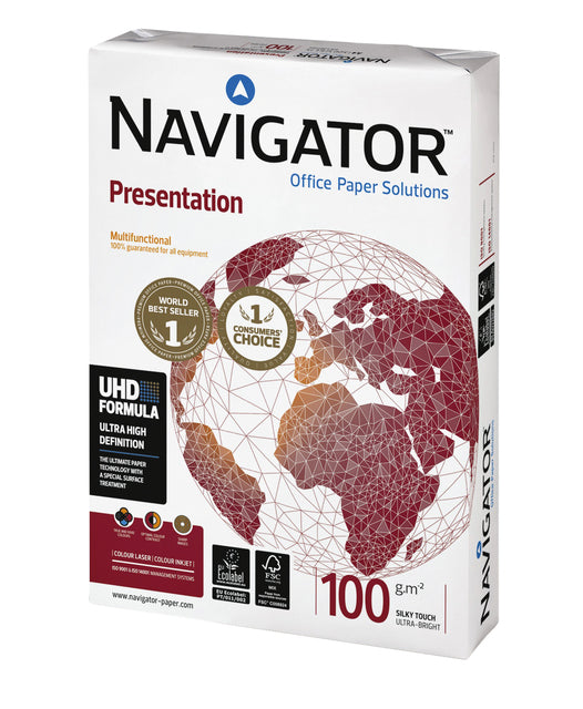 Navigator - Presentation presentatiepapier ft A4, 100 g, pak van 500 vel