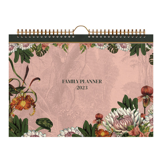 Familienkalender 310x220 Botanic Pink 58 Seiten