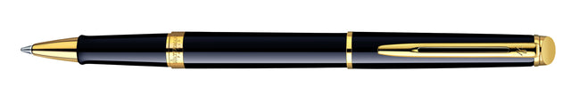 Waterman - Rollerpen Hémisphère Black Lacquer GT Fine