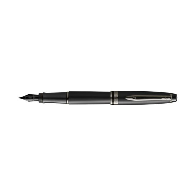 Fountain Pen Waterman Experte Metallic Black Lack Rt Medium