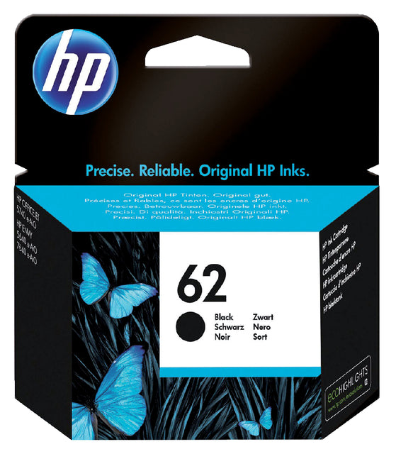 HP - Inktcartridge hp c2p04ae 62 zwart