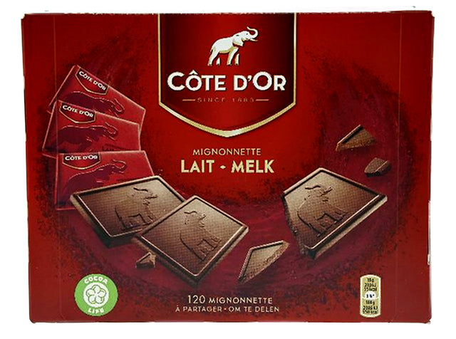 Cote d'or - Côte d'Or chocolade Mignonnette, melkchocolade, doos van 120 stuks