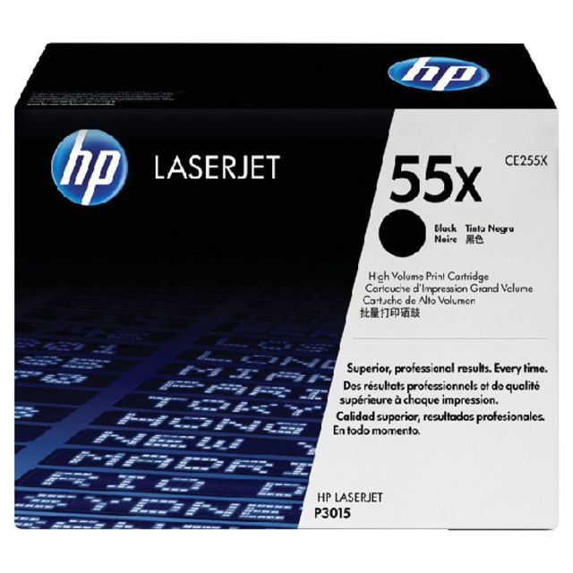 HP - Toner 55X, 12 500 pagina's, OEM CE255X, zwart