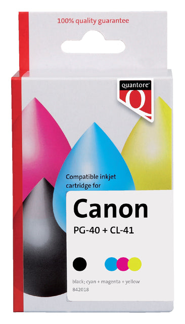 Quantore - Inktcartridge canon pg-40 cl-41 zw +kleur