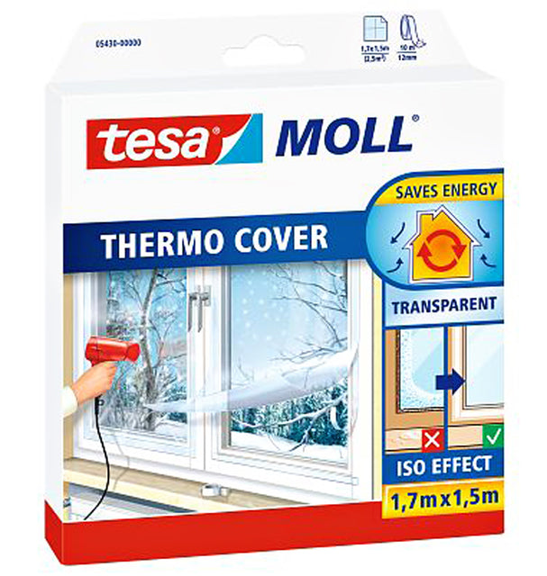 Tesa - Isolationsöl Moll 05430 für Windows 1,5mx1,7m transparent