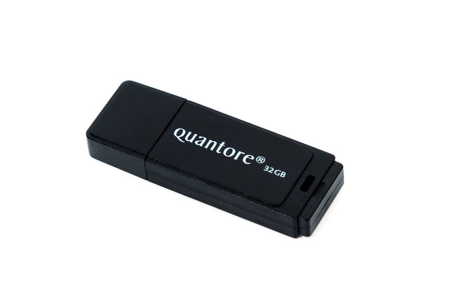 Quantore - Usb-stick 32gb 2.0 zwart | 100 stuks