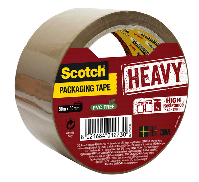 Scotch - Verpackungsplatzband schwer, ft 50 mm x 50 m, braun, pro Stück