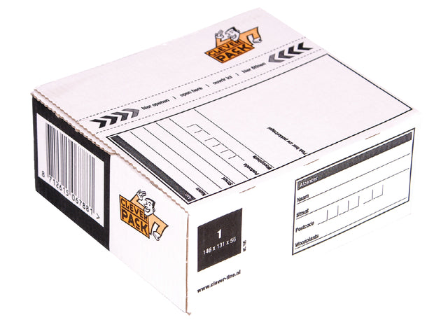 Cleverpack - Postpacks Box 1 146x131x56mm blanc | 5 pièces