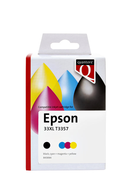 Quantore - Inkcartridge T3357 Schwarz + 3 Farben