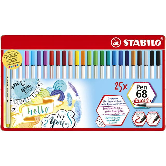 Brustift Stabillo 568 / 25-321 BLIK de 25 pièces