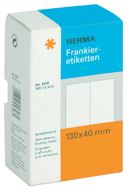 Herma - Franking Label 4328 Doppel 130 x 40 mm 500 Stück