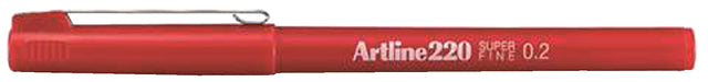 Artline - Fineliner artline 220 rond sf rood | 12 stuks