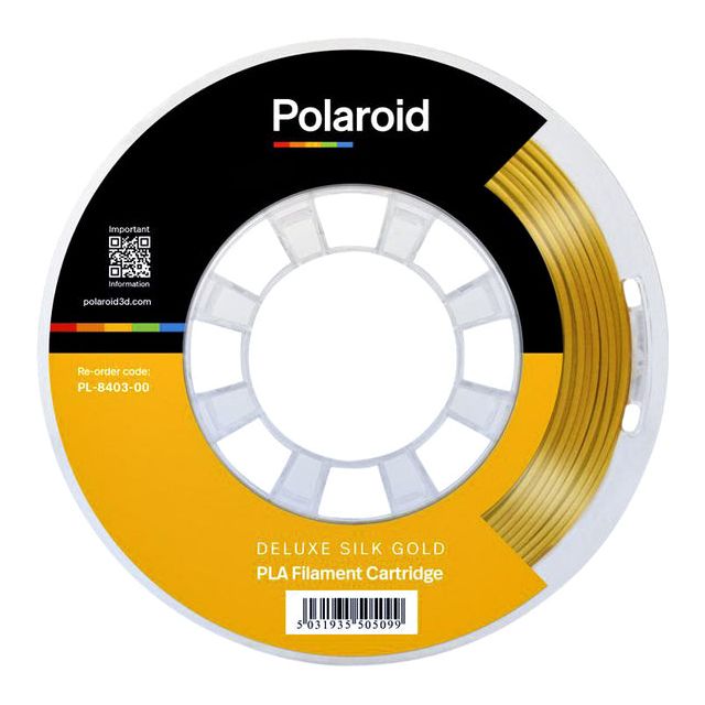 Polaroid - 3d filament  pla 250g deluxe zijde goud