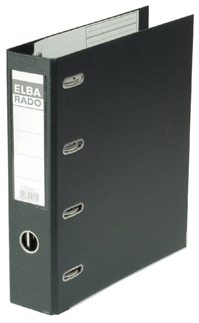 Elba - Ordner Rado Plast 75 mm Banque 2 MÉCANIQUE PVC NOIR