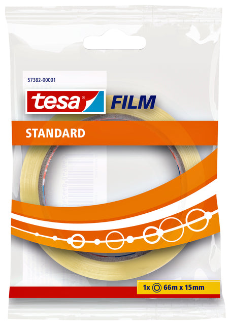 TESA - Film de bande d'emballage standard 15 mmx66m | 10 pièces