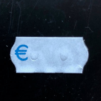 Klika -  Etiket 2612 afneemb wit/blauw € 54.000