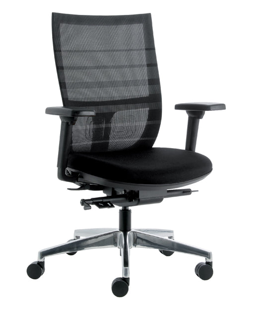 Euroseats - Bureaustoel euroseats curve deluxe 001 zwart