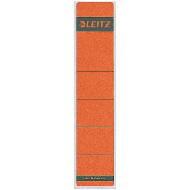 Leitz - Label arrière Leitz 1643 39x192mm rouge | Pak un 10 pièces | 10 morceaux