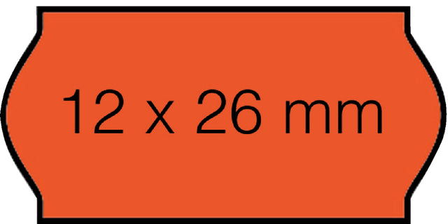 Open -Data - teuryet 12x26mm C6 Permanent Fluor Red | 36 Stücke